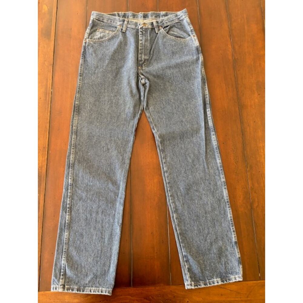 Wrangler Men's Size 35x34 Regular‎ Fit Wrangler Blue Denim Jeans